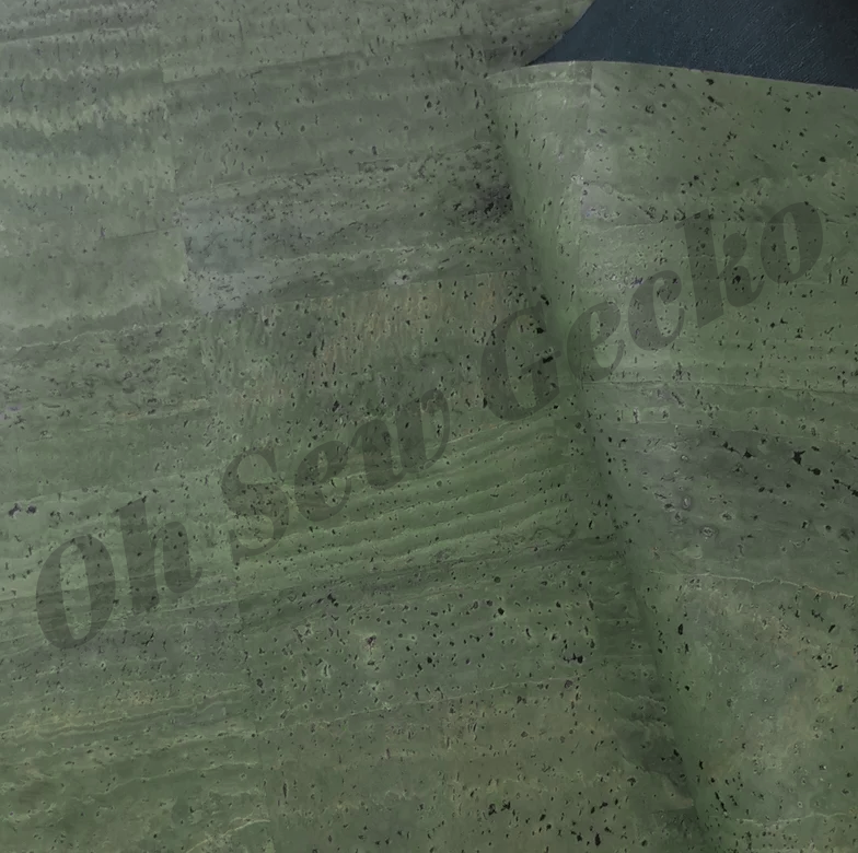 Army Green Cork Fabric OSG Watermarked