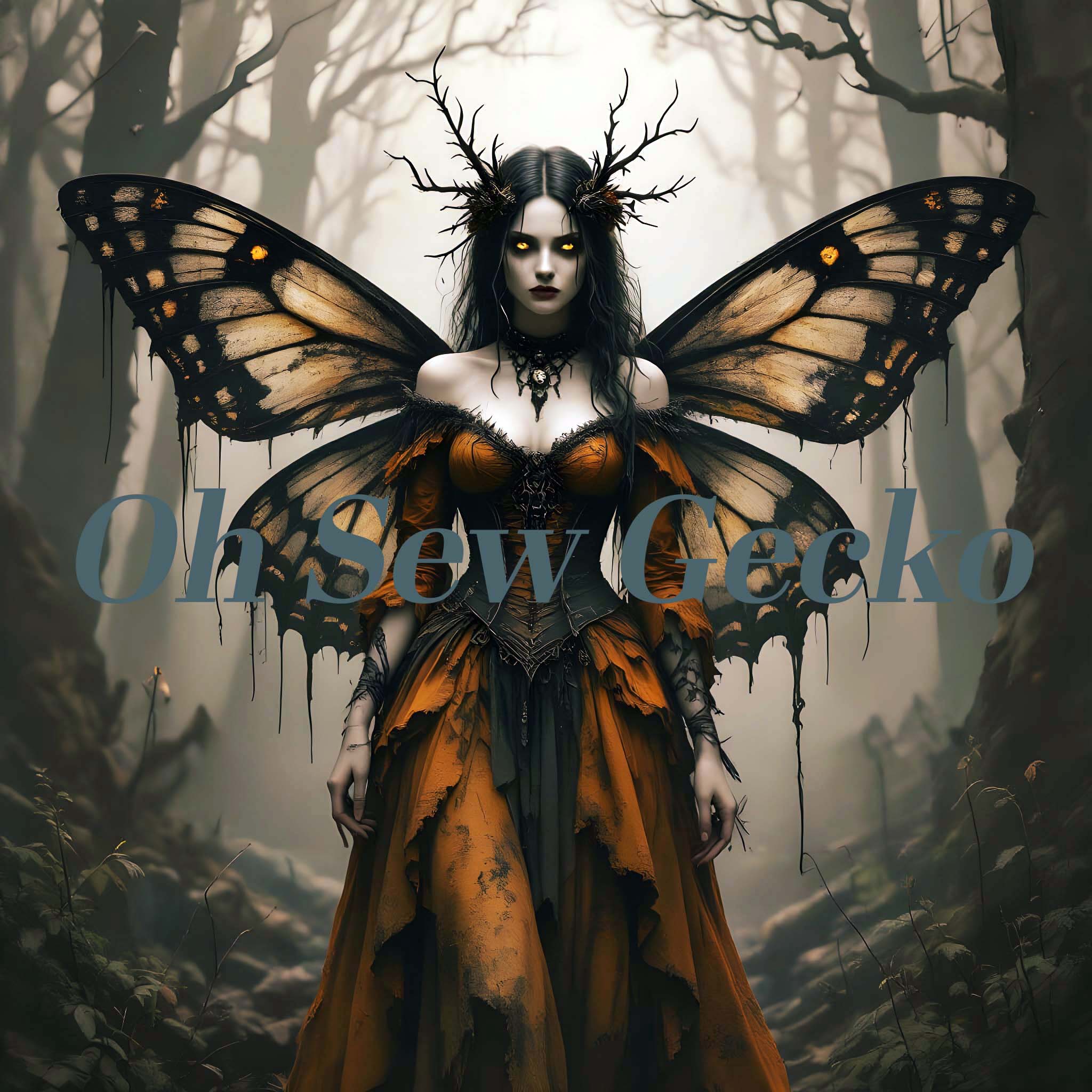 Amanthae, The Death-Marked Moth of Shadows Watermarked CA