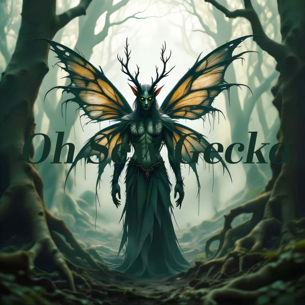 Thornwraith – Keeper of the Hollow Grove Cork Fabric Panel