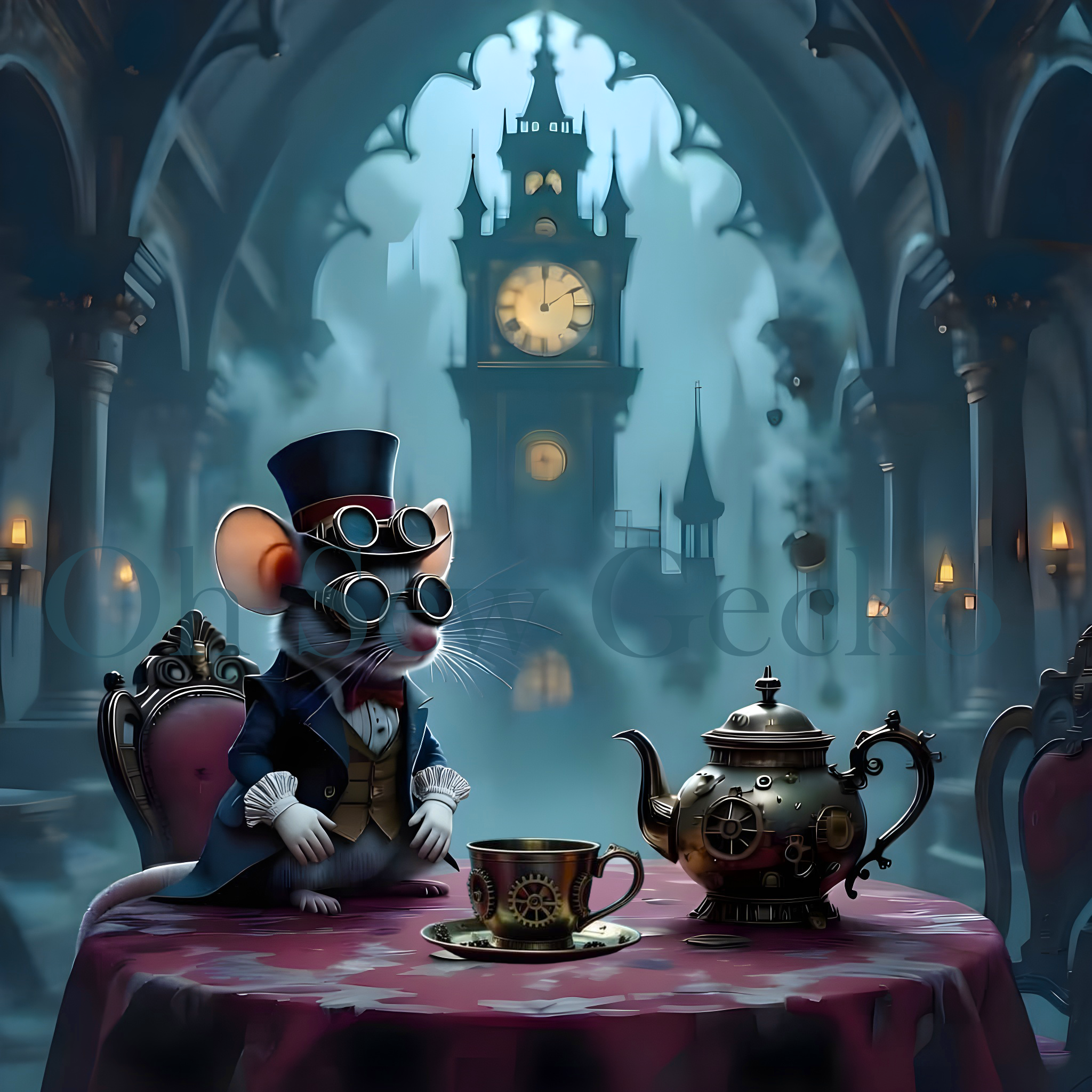 Dormouse OSG Steampunk Wonderland Watermarked