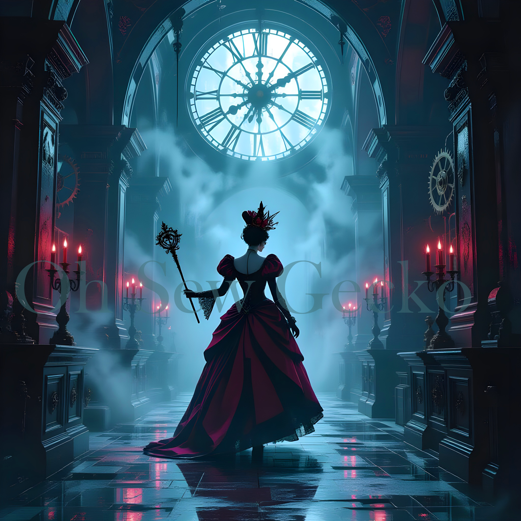 Queen of Hearts OSG Steampunk Wonderland Watermarked
