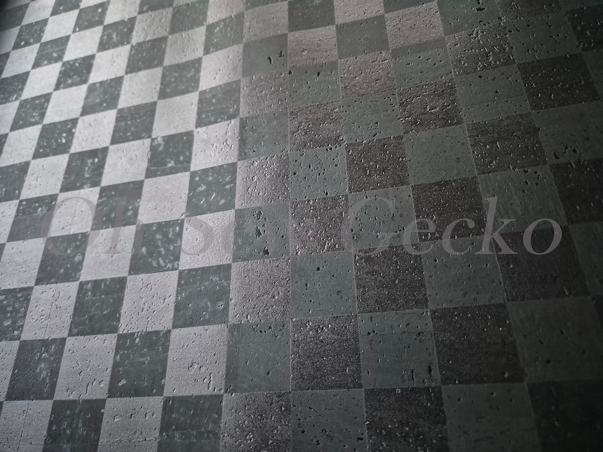 Black Checkerboard OSG Cork Fabric 1 Black Checkerboard Superior Cork Fabric - Image 2